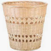 Wicker wastebaskets